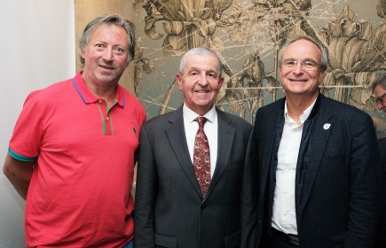 Grégoire Finidori entouré de Denis Chilliet et Guy Bernard