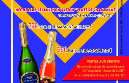 Cette année encore, le Club Rotary Lyon Avenir remet son moyen de lever un maximum de fonds en route !